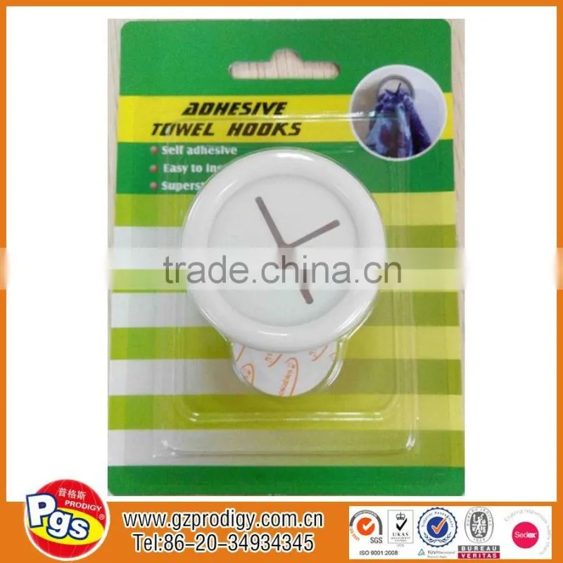 hot selling stick-on towel holding hooks/ towel sucker hook/adhesive hanging holder