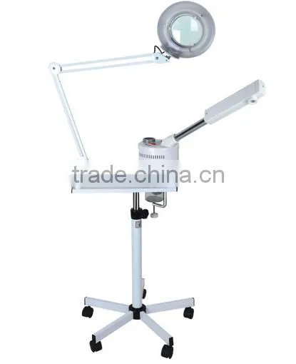 dermatologist magnifying glass with ozone steamer therapy machine