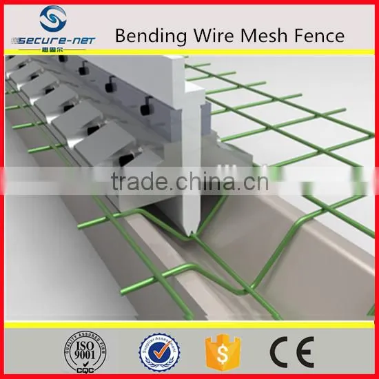 Welded mesh fence bending machine
