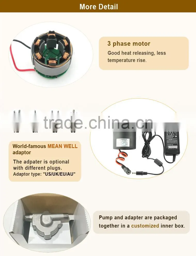 24v dc mini Beer brewing kettle manufacture pump