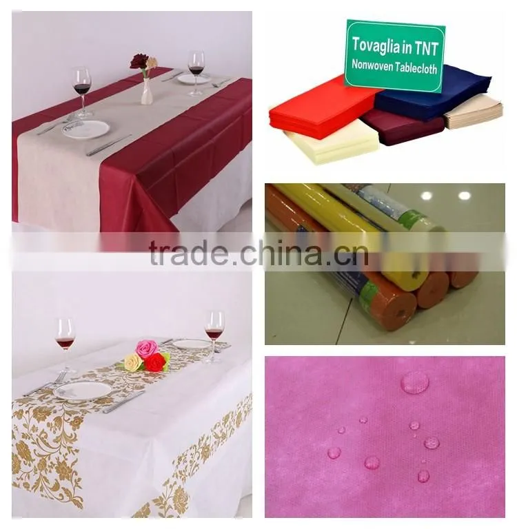 Alibaba China Market Waterproof Tablecloths Pp Raw Material