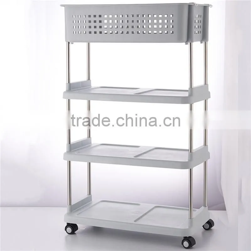3 Tier Durable Impact and Rust-Resistant Plastic Shelves