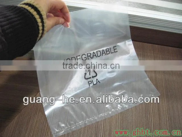 100% Biodegradable plastic PLA bag for packing electronic items