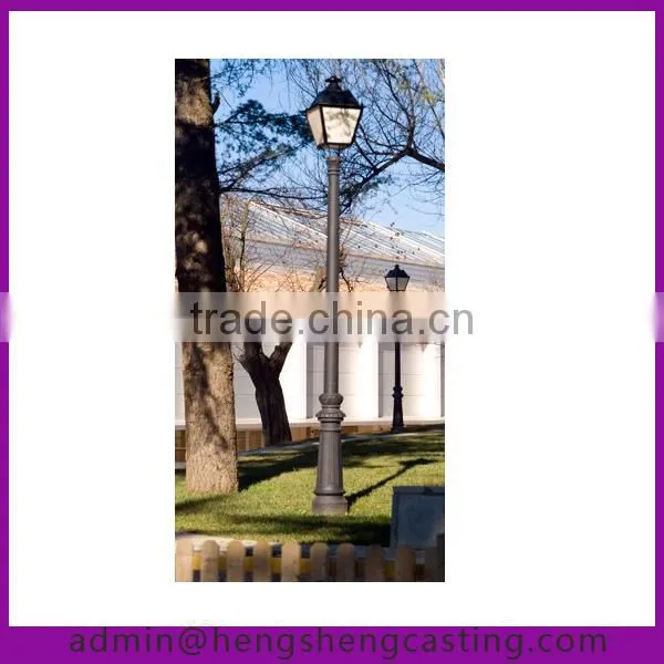 2014 popular antique cast iron outdoor lighting pole