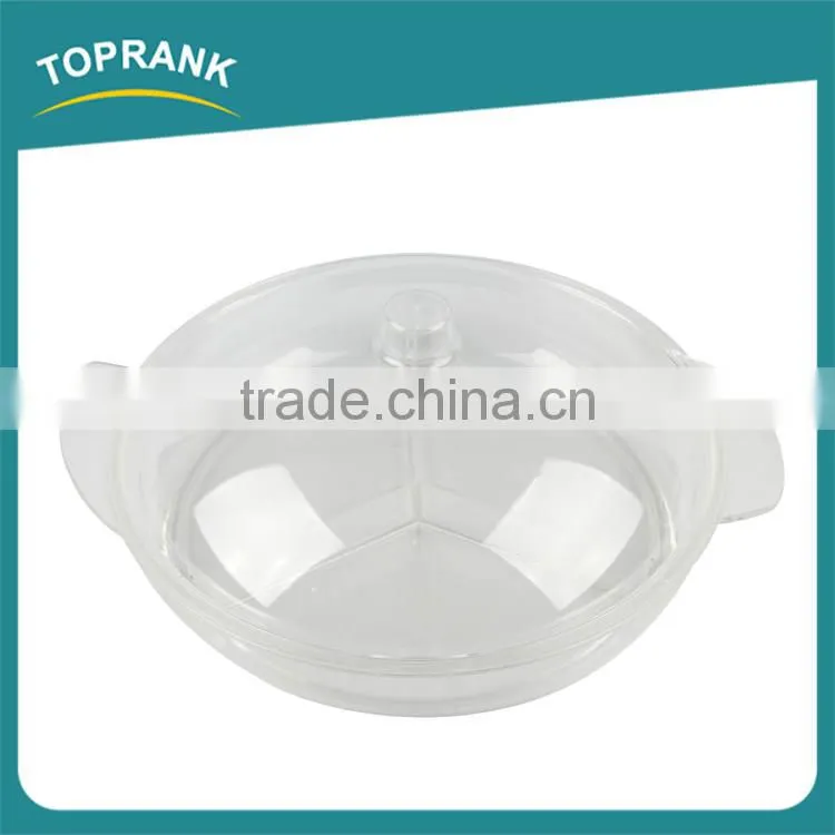 AS material keep food fresh ice chilled serving large ice bowl with lid