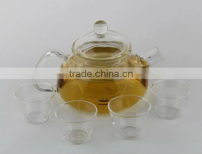 Clear Glass teapot With Stainless Steel Filter