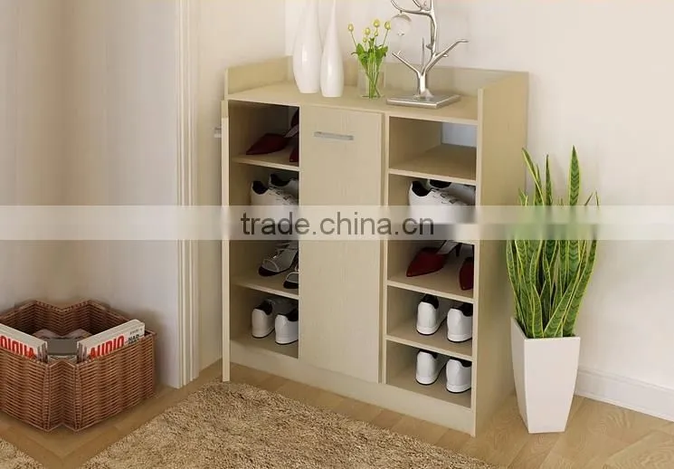 natural color wooden shoe shelf popular