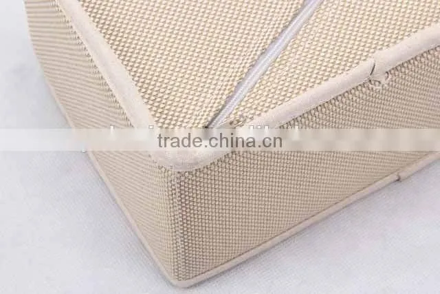 rectangular linen storage box