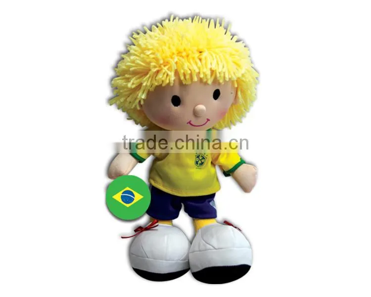 Most popular 15" boy doll funny Football toy