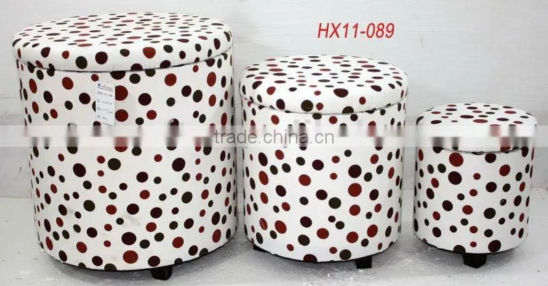 Storage seat stool sets