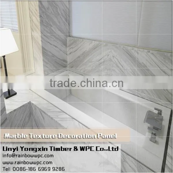 071 Interior Decorative Marble Texture waterproof Pvc Bathroom Wall Panels