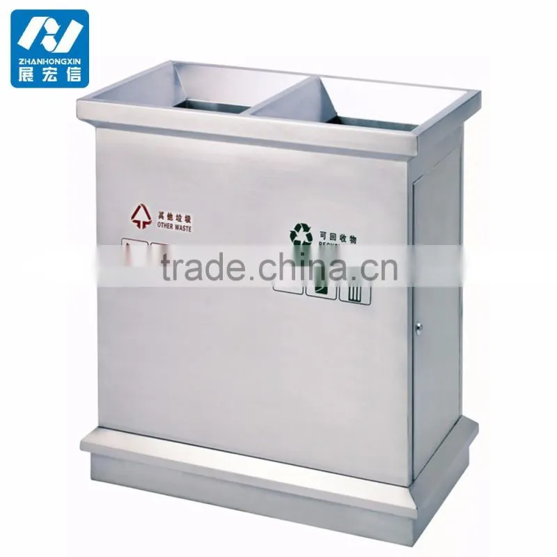 China Wholesale Pubic Outdoor Stainless Steel Trash bin