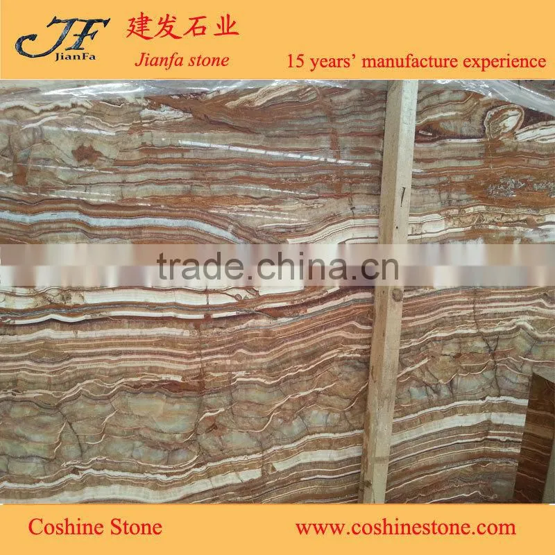 2015 Popular natural stone white onyx stone for wall stone tiles
