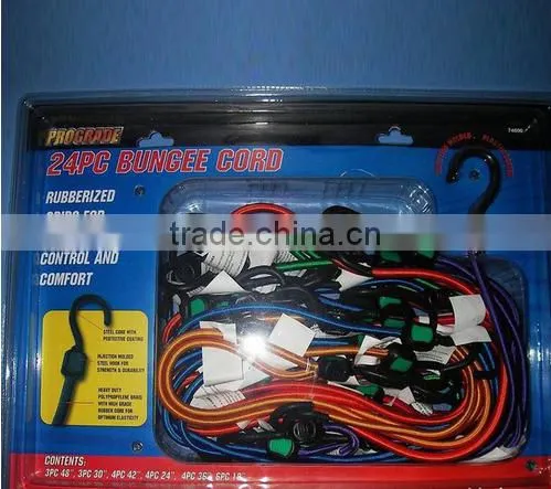 2017 good quality bungee cords for camping/ outdoor Multi-strand core rope with external plastic cove