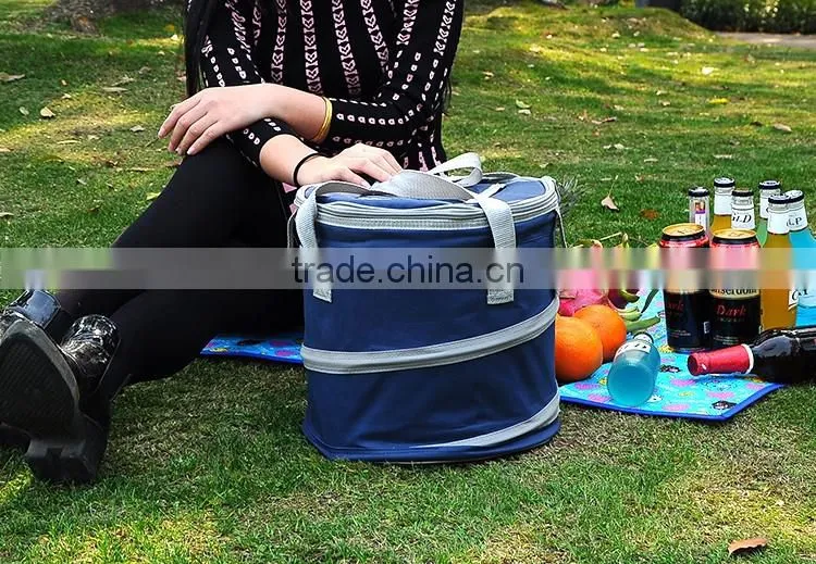 cooler bag/ collapsible round cooler bag/ car cooler bag 12v