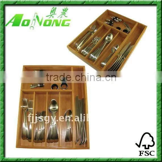 5pcs bamboo storage box