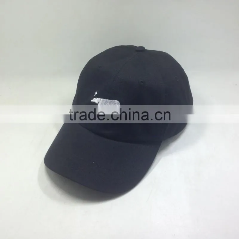 Heavy Brushed Cotton Dad Caps And Hats With Printed Seam