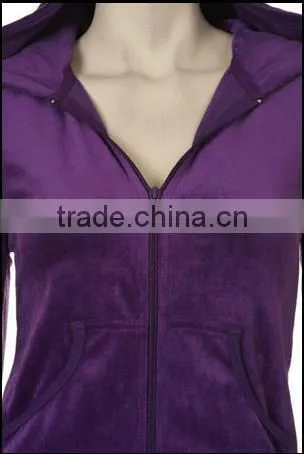 wholesale cheap velvet long sleeve pants zip up plus size track suits for women