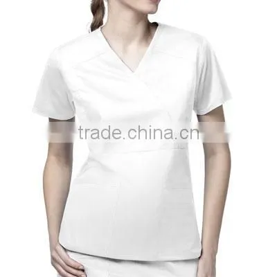 ZX OEM ODM scrubs wholesalemedical scrubs chinaGrey Nurse Scrub Suit With Tagless Neck
