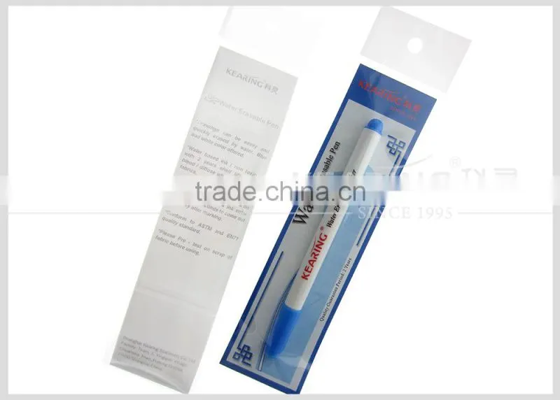 Kearing brand non toxic ink wet water removable blue color 1.0mm water erasable fabric marker # WB10
