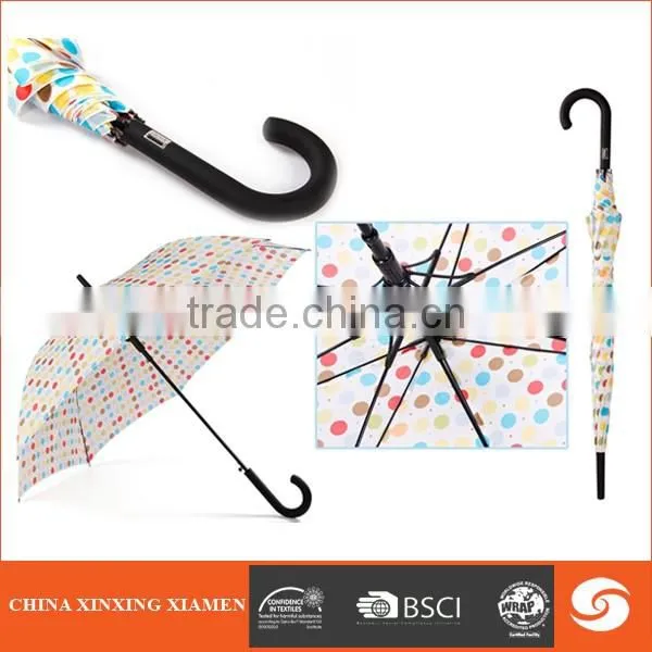 2017New Style Auto Open And Close Stick Umbrella Promotional Rain And Sun Auto Open And Close Stick Umbrella