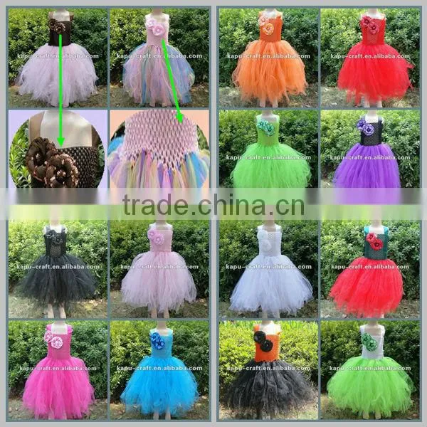 Lovely fashion crochet top tutu lined