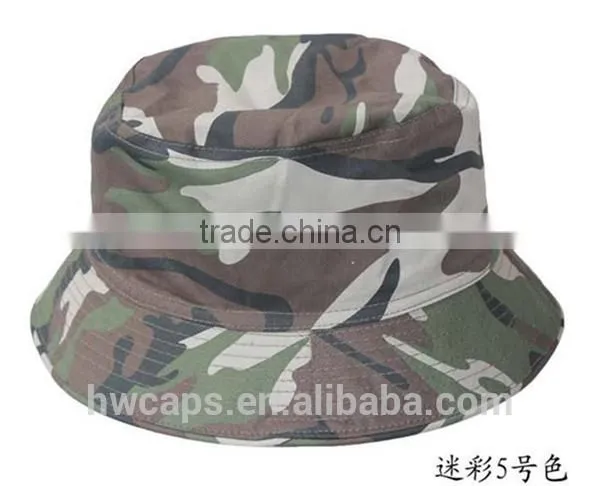 Fashion wholesale custom fisherman camo bucket hat