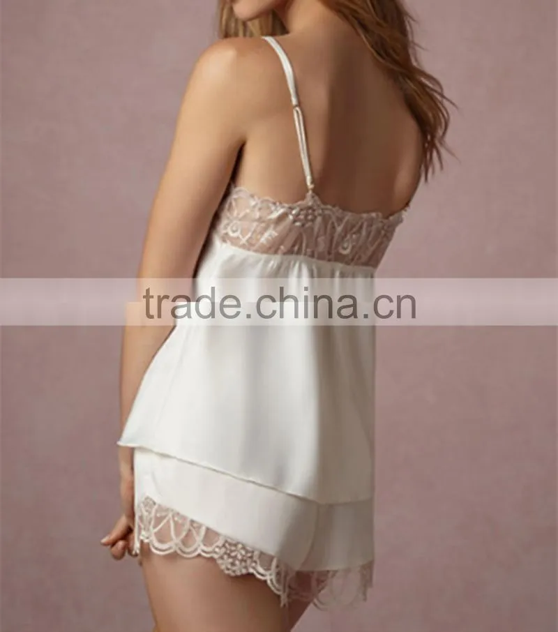 luxury pajamas women summer pajamas lace Farrah Camisole 2018014
