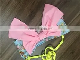 Children swimsuit three-piece floral bikinifloral bikini girls swimwear