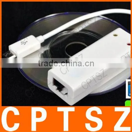 USB to 10/100Mbps RJ45 LAN Ethernet Network Adapter - White