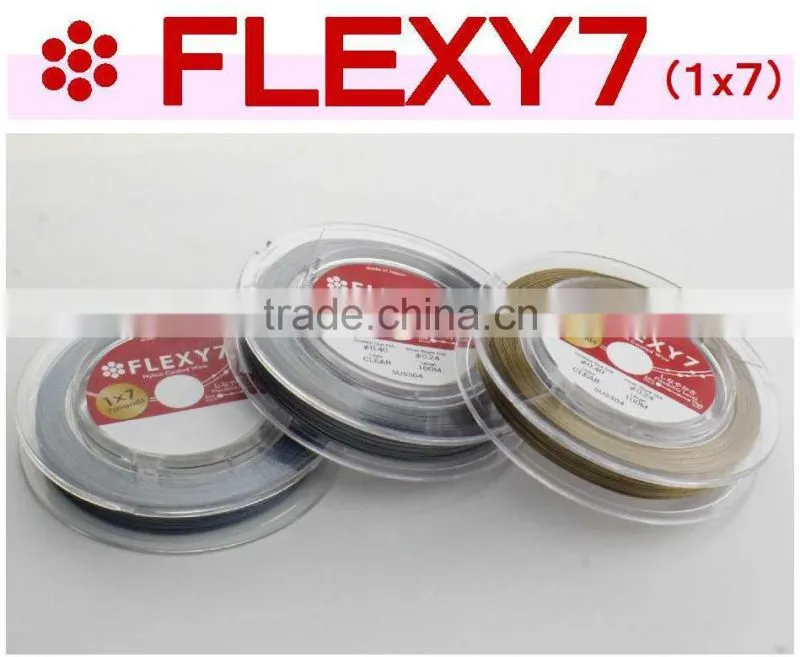 Various sizes of flexible stainless steel wire for jewelry made in Japan