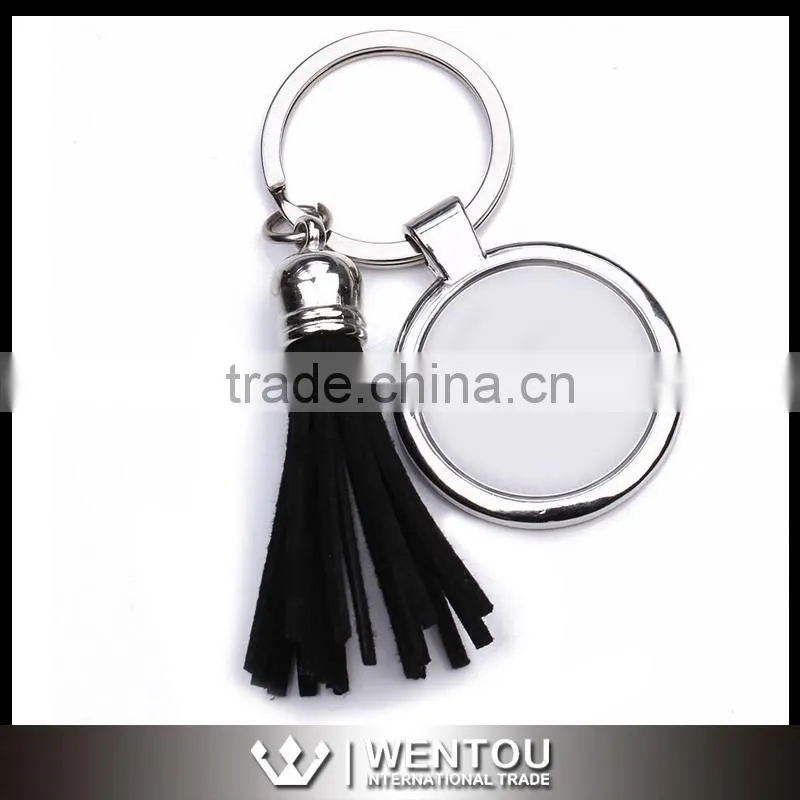 Personized Leather Tassel Keychain