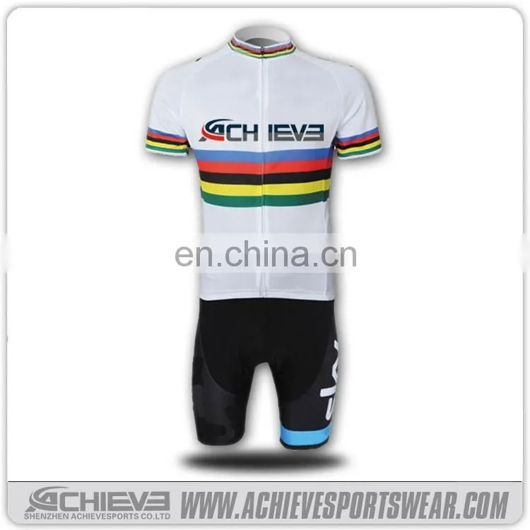 2017 wholesale custom sublimation polyester fitness cheap cycling wear