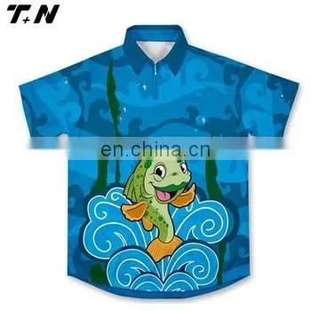 100% polyester tournament fishing shirts, wholesale fishing clothing