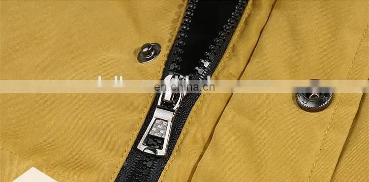 Windbreaker and waterproof quilted down jacket for men