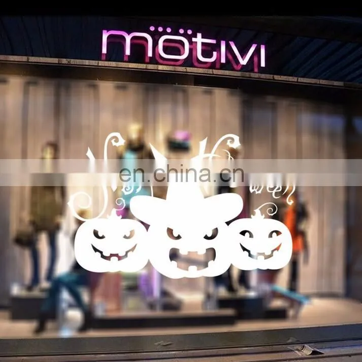 Halloween Theme Pumpkin Window/Wall Sticker Halloween Decoration Home Decoration