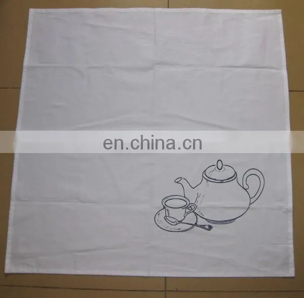 Kitchen dish towel with vintage design for kitchen decoration super absorbent 100% natural cotton kitchen towel