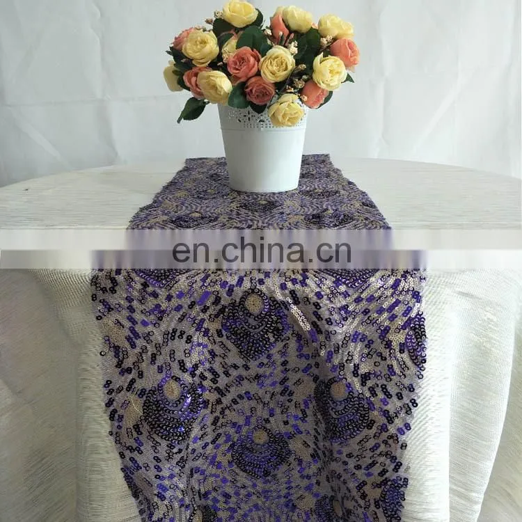 Sequin Shining Swirl Table Runner Popular in Dubai