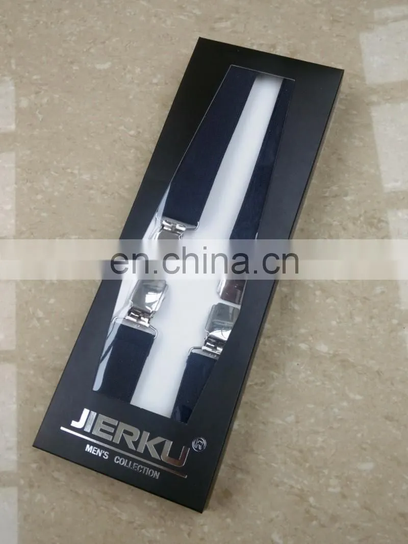Yiwu longkang customized boxed mens braces suspenders pants suspenders