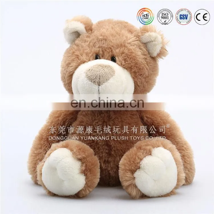 OEM/ Custom design super soft Velboa material stuffed white polar bear with scarf
