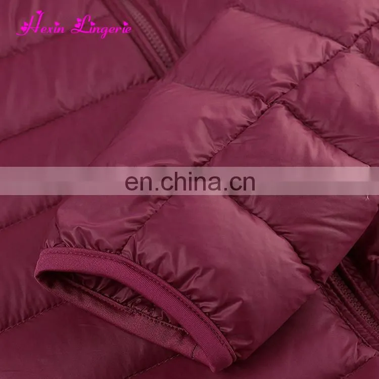 Bulk Stocks Women White Duck Light Weight Packable Down Jacket For Winter