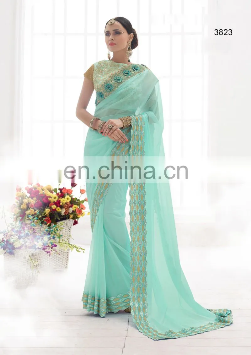 Party Wear Half&Half saree.