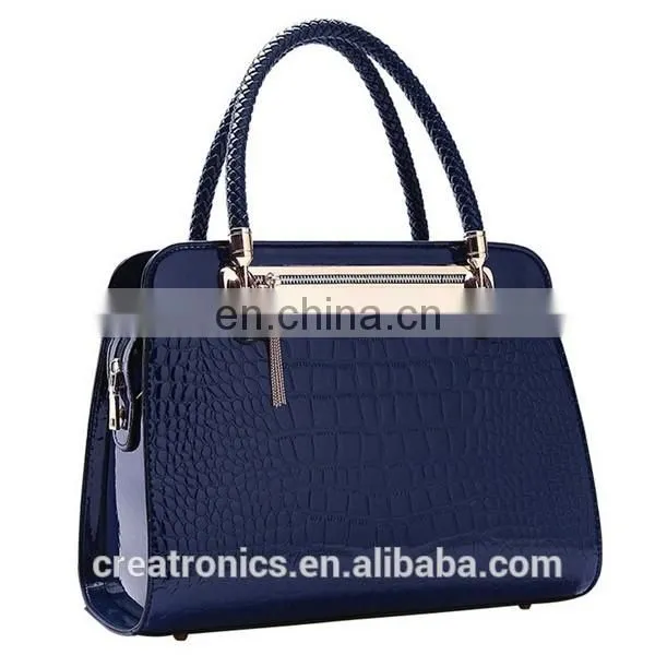 CR high reputation manufacture fashion stylish shell shaped pu leather women handbag brand