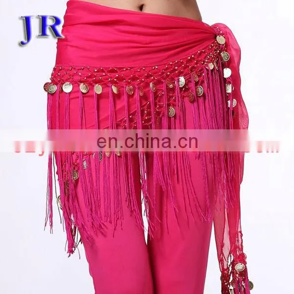 Tribal tassel Belly dance hip scarf belt with coins for women Y-2017#