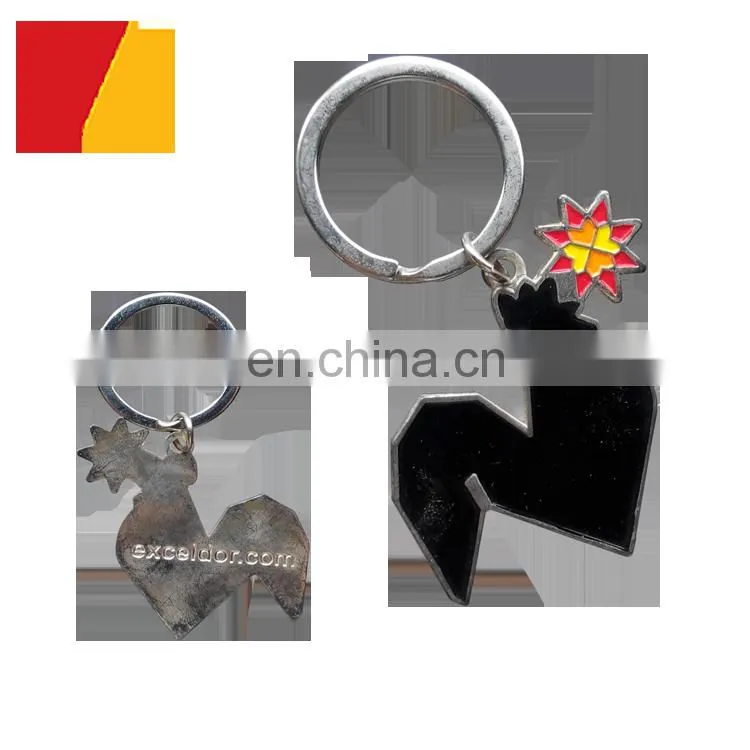 Factory price customized design metal keychain and Irregular shape key chainn