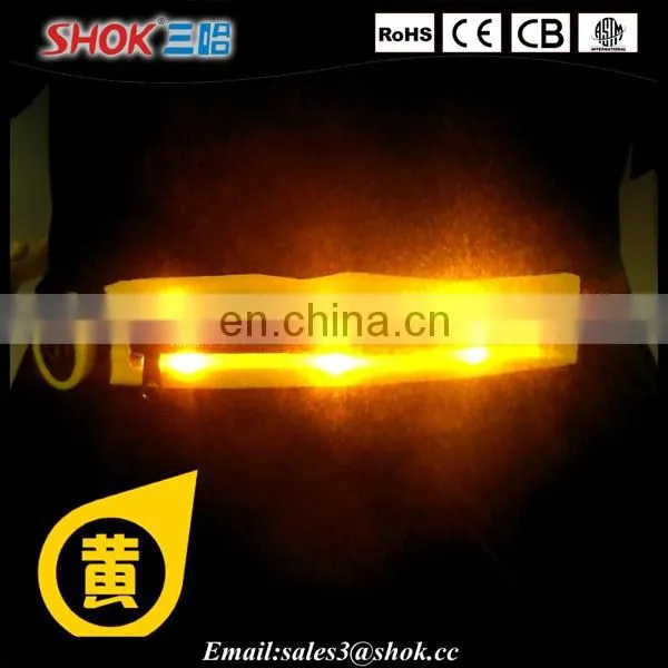LED Running Belt Elastic Waist Belt With Zipper Pocket Using For Jogging at Night