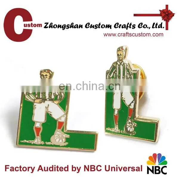 Custom round lapel pins /metal pin badges with hard enamel