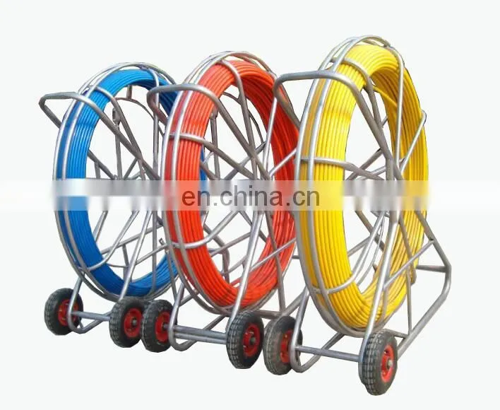 Fiberglass wall floor running cable rod