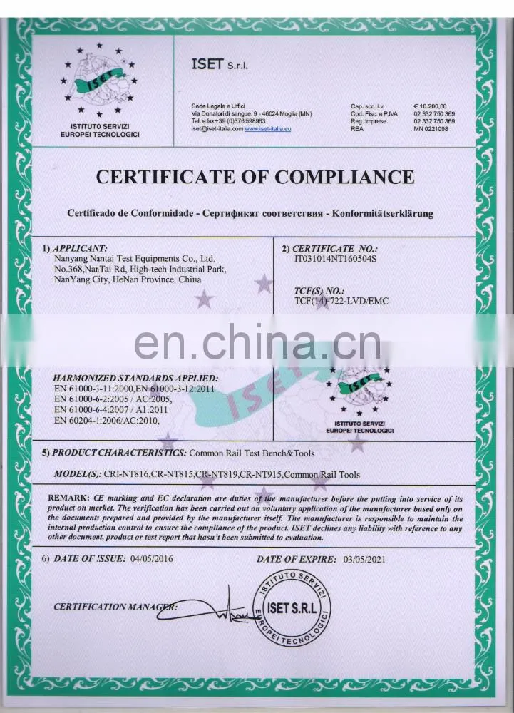 China Factory CRI-NT300 PiezoCRI common rail injector and CP1 CP2 CP3 HP3 HP4 JIER pump tester simulator for Bosch Denso Delphi