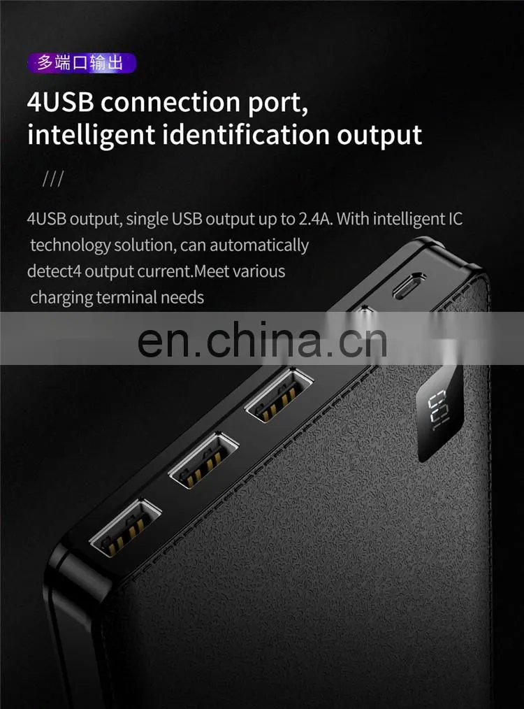 JOYROOM 4 usb output 30000mah quick power bank for mobile phone